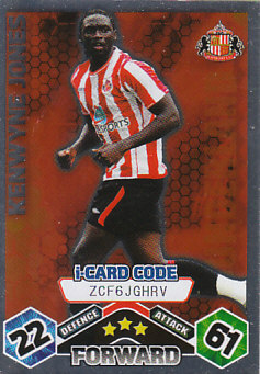 Kenwyne Jones Sunderland 2009/10 Topps Match Attax i-Card Code #289